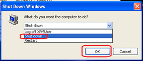 Windows XP Mode Shutdown
